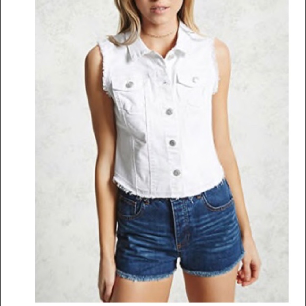 Denim vest, jean T-shirt